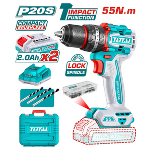 Total Compact Brushless Cordless Impact Drill 20V TIDLI20558