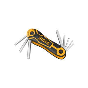 Ingco 8pcs Hex key set (pocket) HHK14081 - Drill Pak