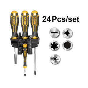 Ingco 24 pcs screwdriver and bits set HKSDB02482