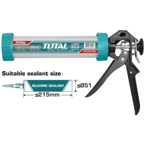 Total Aluminum caulking gun 9" THT20109