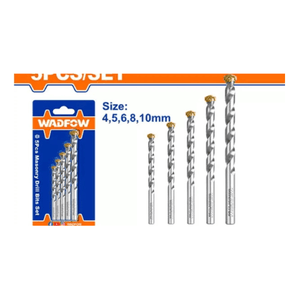 WADFOW 5 Pcs masonry drill bits set WMJ2K01 - Drill Pak