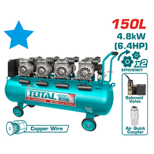 Total Air compressor 4X1200W 150L TCS4481508