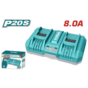 Total P20S Dual battery charger 8.0AH TFCLI2082