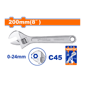 WADFOW Adjustable wrench 8 Inch WAW1108 - Drill Pak