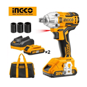 Ingco Lithium-Ion impact wrench 20V Brushless Motor CIWLI2001