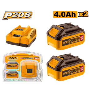 Ingco P20S Lithium-Ion battery and charger kit 2V FBCPK1424