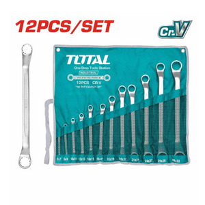 Total 12 Pcs offset ring spanner set THT1024121