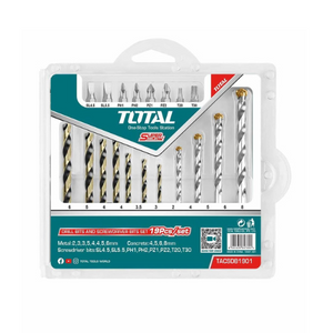 Total 19PCS drill bits & screwdriver bits set TACSDB1901