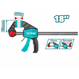 Total Quick bar clamps 63X450mm THT1340603