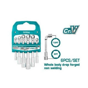 Total L-angled socket wrench set TLASWT0601