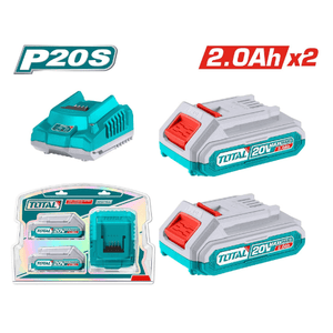 Total P20S Cordless battery and charger kit 20V 2.0AH TFBCPK1222