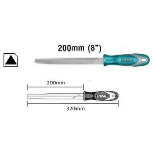 Total Triangle steel file 200mm THT91486