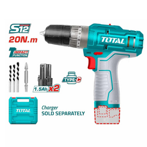 Total Cordless impact drill 12V TIDLI12202