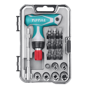 Total 24 Pcs T-handle wrench screwdriver set TACSD30186