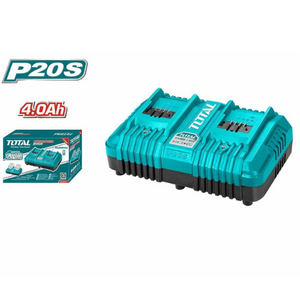 Total P20S Dual battery charger 4.0AH TCLI2034