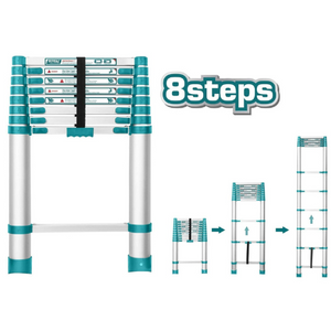 Total Telescopic ladder 2580mm THLAD08081