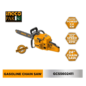 Ingco Gasoline chain saw 62cc 24" GCS5602411