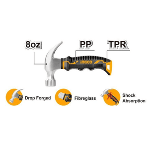 Ingco Mini Claw hammer 8oz HMCH80808D