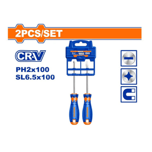 WADFOW 2 Pcs screwdriver set WSS1302 - Drill Pak