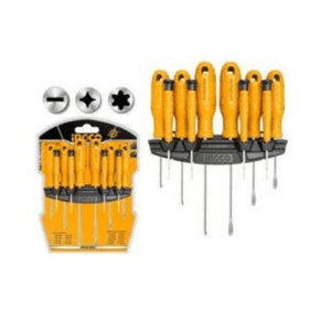 Ingco 10 Pcs screwdriver and precision screwdriver set HKSD1058