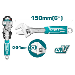 Total Adjustable wrench 6" THT101066