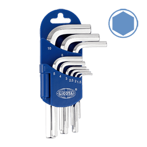 LICOTA MADE IN TAIWAN 9PCS SHORT TYPE HEX KEY SET MICRO FINISH 1.5-10MM - Drill Pak