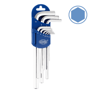 LICOTA MADE IN TAIWAN 9PCS LONG TYPE HEX KEY SET MICRO FINISH 1.5-10MM - Drill Pak