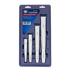 LICOTA MADE IN TAIWAN 4PCS WORKING CHISEL SET CR-V, SATIN FINISHED - Drill Pak