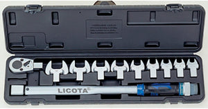 LICOTA MADE IN TAIWAN 11PCS CHANGEABLE MICROMETER TORQUE WRENCH SET - Drill Pak