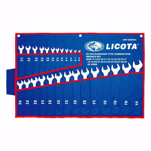 LICOTA MADE IN TAIWAN 26PCS EUROPEAN TYPE COMBINATION SET 6-32MM MICRO FINISH - Drill Pak