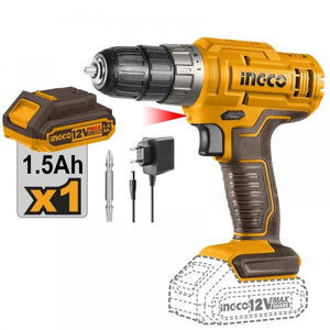 Ingco Cordless drill 12V CDLI1218 - Drill Pak