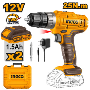 Ingco Cordless drill 12V CDLI1228 - Drill Pak