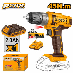 Ingco Cordless drill 10mm CDLI200518 - Drill Pak