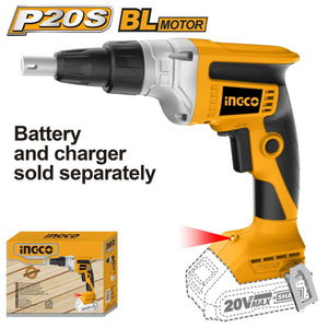 Ingco Cordless drywall screwdriver 20V CDSLI2042006 - Drill Pak