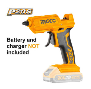 Ingco Lithium-Ion glue gun 20V CGGLI2001 - Drill Pak