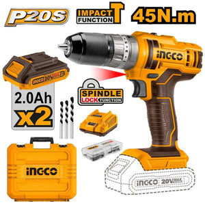 Ingco Cordless impact drill 10mm CIDLI201452 - Drill Pak