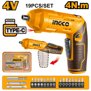 Ingco Cordless screwdriver 25mm CSDLI04425 - Drill Pak