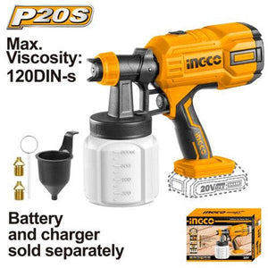 Ingco Cordless spray gun 20V CSGLI2003 - Drill Pak