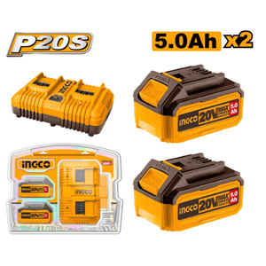 Ingco P20S Lithium-Ion battery and charger kit 2V FBCPK2425 - Drill Pak