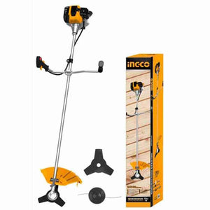 Ingco Gasoline grass trimmer and bush cutter 52cc GBC5524411 - Drill Pak