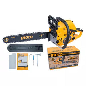 Ingco Gasoline chain saw 18" GCS5451811 - Drill Pak