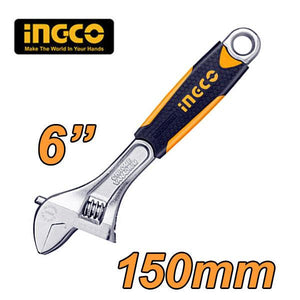 Ingco Adjustable wrench 6'' HADW131068 - Drill Pak