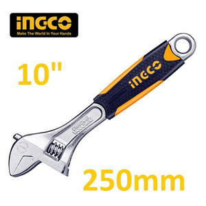 Ingco Adjustable wrench 10'' HADW131108 - Drill Pak