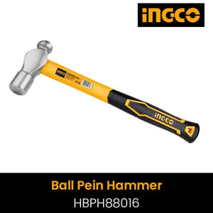 Ingco Ball pein hammer 16oz/450g HBPH88016 - Drill Pak