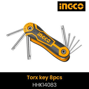 Ingco 8pcs torx key set( Pocket) HHK14083 - Drill Pak