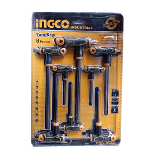 Ingco 8 Pcs T-handle torx wrench set HHKT8083 - Drill Pak