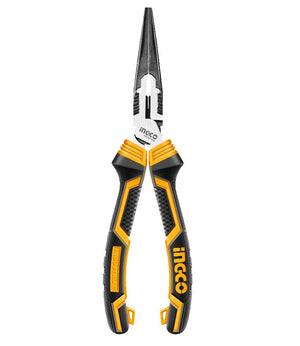 Ingco High leverage long nose pliers 8" HHLNP28200 - Drill Pak