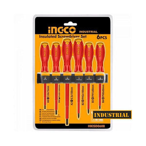 Ingco 6 PCS Insulated Screwdriver Set HKISD0608 - Drill Pak