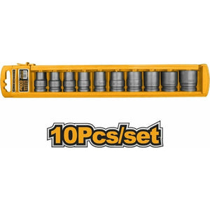 Ingco 10PCS 1/2" impact socket set HKISSD12101 - Drill Pak