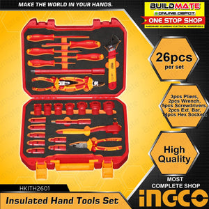 Ingco 26PCS insulated hand tools set HKITH2601 - Drill Pak